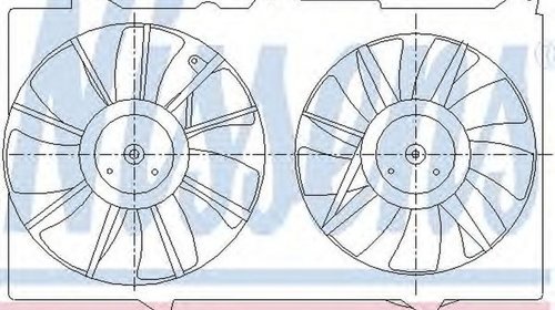 Ventilator radiator TOYOTA CAMRY MCV3 ACV3 XV