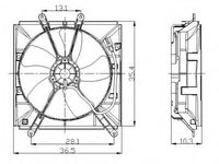 Ventilator, radiator TOYOTA CELICA (ST20_, AT20_) (1993 - 1999) NRF 47016 piesa NOUA