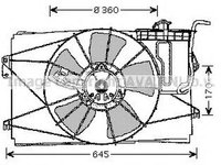 Ventilator radiator TOYOTA COROLLA Verso ZDE12 CDE12 AVA TO7524