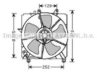 Ventilator radiator TOYOTA PASEO cupe EL54 AVA TO7517