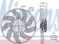 Ventilator, radiator TOYOTA YARIS VERSO (NLP2, NCP2) (1999 - 2005) NISSENS 85727 piesa NOUA