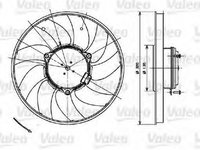 Ventilator radiator VW CRAFTER 30-35 bus 2E VALEO 696083