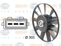 Ventilator, radiator VW GOLF Mk III Cabriolet (1E7), VW GOLF Mk III (1H1), VW GOLF Mk III Estate (1H5) - HELLA 8EW 009 144-501