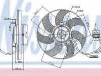 Ventilator radiator VW GOLF V 1K1 NISSENS 85680