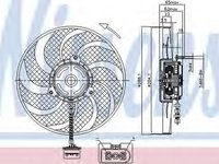 Ventilator radiator VW POLO 9N NISSENS 85541