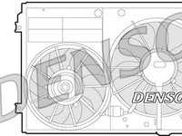 Ventilator, radiator VW TIGUAN (5N_) DENSO DER32012