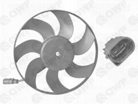 Ventilator radiator WEV108 QWP pentru Vw Passat Seat Leon Skoda Octavia Vw Jetta Vw Vento Audi A3 Skoda Superb Vw Eos Vw Caddy Vw Cc Vw Beetle Vw Novo Vw Touran Vw Golf Vw Rabbit Seat Altea Seat Toledo