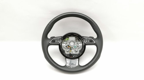 Volan 3 spite piele neagra Audi A8 4H (2011 -