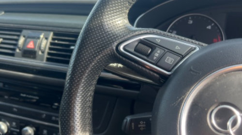 Volan Airbag Sport S Line Cu Padele piele perforata Audi A4 B9 A5 A6 C7 A7 A8 4H An 2013 2014 2015 2017 2018