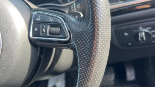 Volan Airbag Sport S Line Cu Padele piele perforata Audi A4 B9 A5 A6 C7 A7 A8 4H An 2013 2014 2015 2017 2018