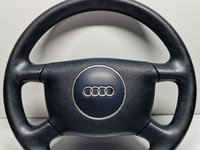 Volan Audi A4 B6 cu airbag imbracat in piele albastru