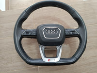 Volan Audi Q7 4m S-line tesit piele perforata 2015 2020 Audi Q5 Q7 Q8 Audi A6 A7 A8 S-line