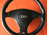 Volan Complet cu Airbag Din Piele Audi A4 A6 2000-2004