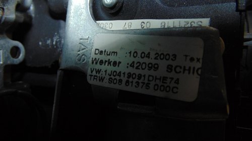 Volan de piele+comenzi cu codul 1J0419091 pentru VW Passat B5