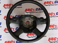 Volan din piele cu padele si comenzi Audi A8 D3 4E model 2003 - 2009 cod: 4F0419091D