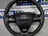 Volan din piele in 3 spite cu airbag si comenzi H1BB3600AL H1BB-A042B85-AAW Ford Fiesta MK7 2017-2022