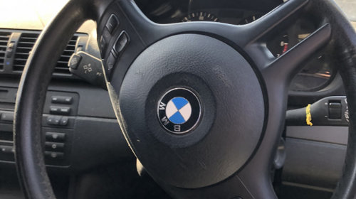 Volan din piele- sport (3 spite), cu comenzi # BMW E46 - E39
