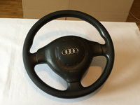 Volan Piele 3 Spite Audi A3 8L Original 1996-2003 + Capac Airbag Imbracat - Poze Reale !