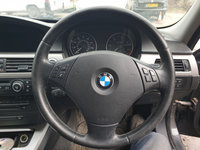 Volan Piele 3 Spite cu Comenzi Fara Airbag cu Uzura BMW Seria 3 E90 E91 2004 - 2011 [C3466]