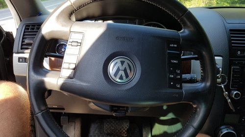 Volan piele 4 spite VW TOUAREG 7L FACELIFT 3.