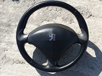 Volan piele cu airbag Peugeot 407 trei spite