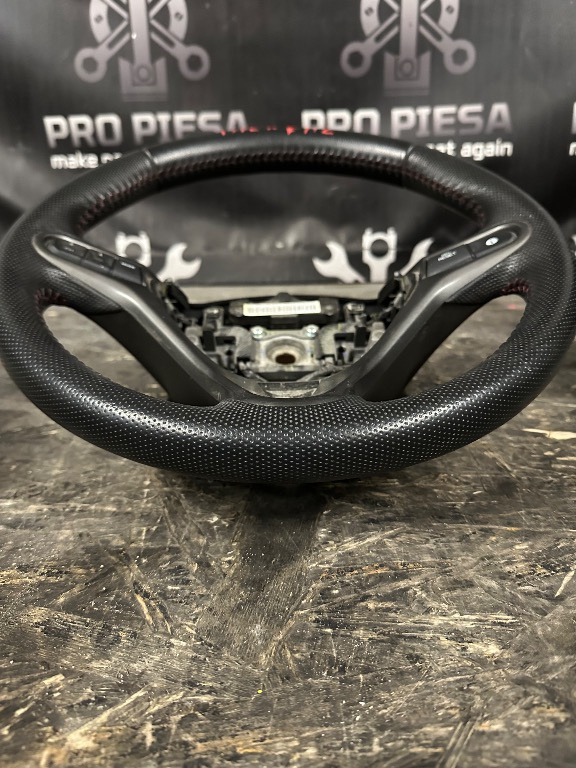 Volan piele cu comenzi 3 spite Honda Civic 8 Type R Type S FN2 FN1 2005-2011 - Cod 78501-SMG-G81 - imagine 2
