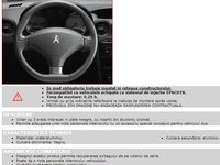 VOLAN PIELE SPORT CU INSERTII CROM NOU PEUGEOT 308-3008-5008 AN 2009-2014 ORIGINAL