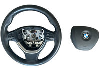 Volan sport imbracat in piele complet cu airbag BMW F10
