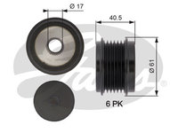 Volanta OAP7103 GATES pentru Audi A6 Audi Q3 Audi A5 Audi A4 Seat Leon Vw Multivan Audi Q5 Seat Exeo Skoda Octavia Audi A3 Audi Tt