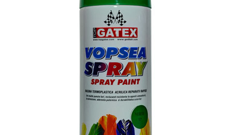 Vopsea acrilica spray 450ml Top Gatex - Verde