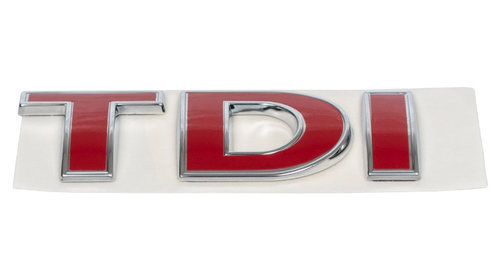 VW Audi Skoda Seat Emblema/Logo Full Rosu TDI