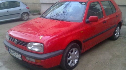 VW GOLF 3, 1.6 Benzina, an 1994, rosu, 55 kw