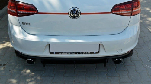 VW GOLF MK7 GTI Difuzor Bara Spate R & Prelungiri Spate Splitere laterale VW-GO-7-GTI-CNC-RS1A