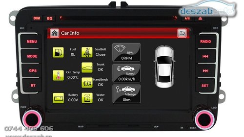 VW Skoda Seat Multimedia (CanBus - GPS / DVD / BT/Navigatie) (~RNS510)