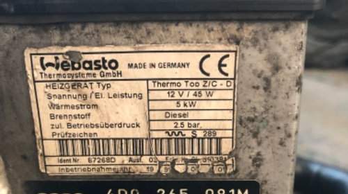 Webasto Audi A8 D2 diesel