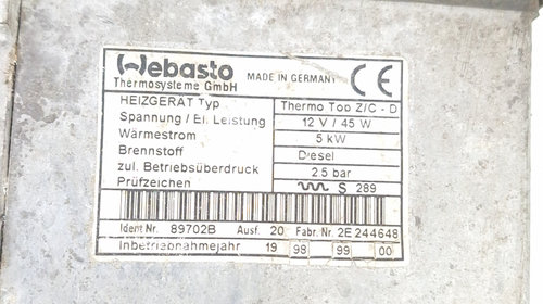 Webasto / Sirocou BMW 3 (E46) 1998 - 2007 64128370068 , 8370068