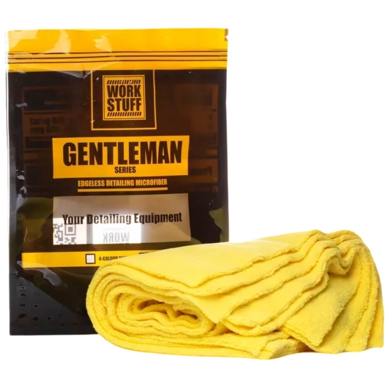 Work Stuff Gentleman Basic Microfiber Set 5 Buc Laveta Microfibra Galben 40X40CM WS-GTLMB-5YELLOW