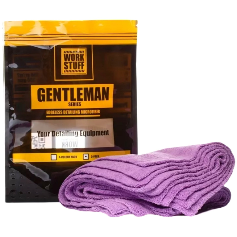 Work Stuff Gentleman Basic Microfiber Set 5 Buc Laveta Microfibra Violet 40X40CM WS-GTLMB-5PURPLE