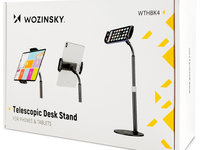 Wozinsky Suport Stand Pentru Telefon / Tabletă Reglabil Birou Negru WTHBK4