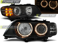 XENON Faruri ANGEL EYES BLACK LED INDICATOR compatibila BMW X5 E53 09.99-10.03