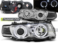 XENON Faruri ANGEL EYES Crom look compatibila BMW E38 09.98-07.01