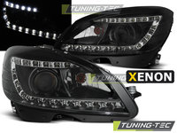 XENON Faruri DAYLIGHT BLACK compatibila MERCEDES W204 07-10