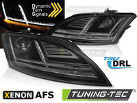 XENON Faruri LED DRL BLACK SEQ compatibila AUDI TT 10-14 8J with AFS