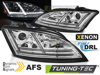 XENON Faruri LED DRL Crom look SEQ compatibila AUDI TT 06-10 8J with AFS