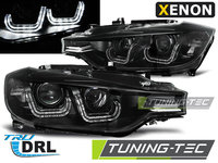 XENON Faruri U-LED LIGHT BLACK compatibila BMW F30/F31 10.11 - 05.15