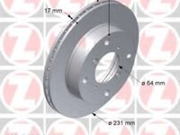 Zimermann set 2 discuri frana fata pt suzuki swift 2