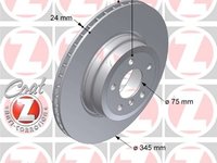 Zimermann set 2 discuri frana spate r345mm pt bmw x5(e70),x6(e71,e72)