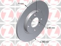 Zimermann set 2discuri fata cu r266mm,plin pt citroen,peugeot