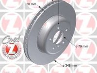 Zimmermann disc frana fata cu r348mm pt bmw 5(e60),6(e63)