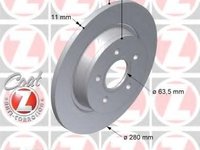 Zimmermann disc frana spate pt ford focus 2,c-max jante pe 17